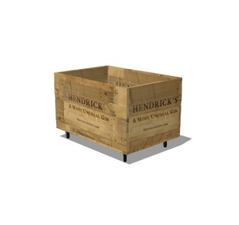 工业风木箱su模型