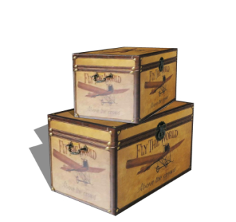 工业风皮箱su模型