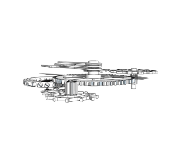 工业风齿轮su模型