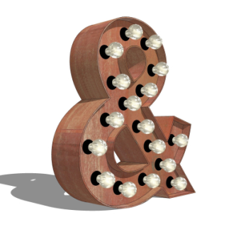 工业风装饰壁灯su模型