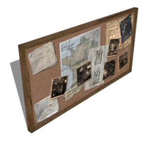 现代黑板su模型