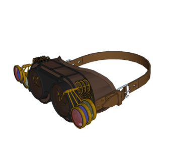 欧式复古望远镜su模型