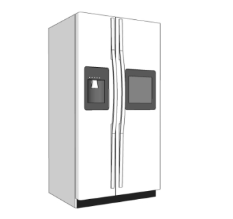 现代电冰箱su模型