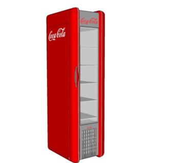 现代超市冰箱冰柜su模型