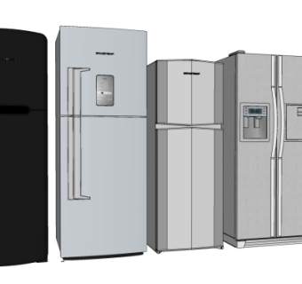 现代冰箱su模型