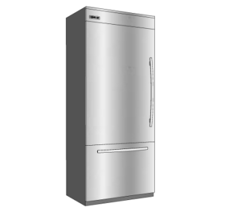 现代冰箱su模型