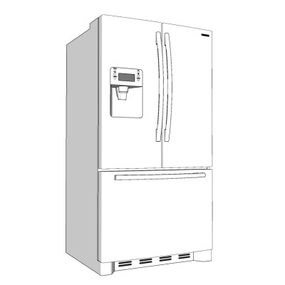现代电冰箱su模型