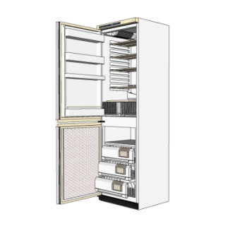 现代电冰箱su模型