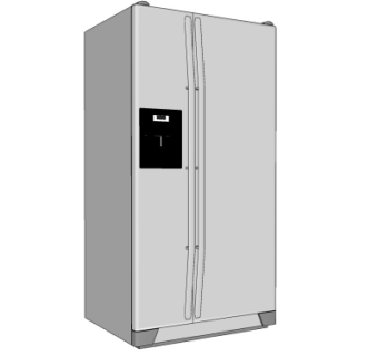 现代电冰箱su模型