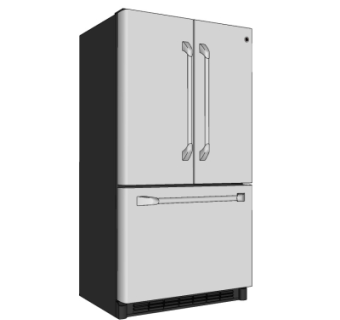 现代电冰箱su模型