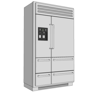现代电冰箱su模型