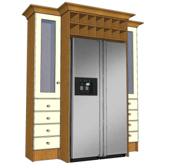 现代电冰箱su模型