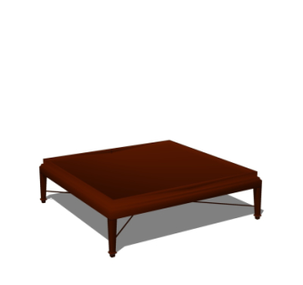 现代实木茶几su模型