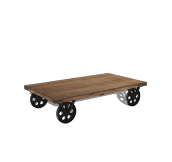 工业风小推车su模型