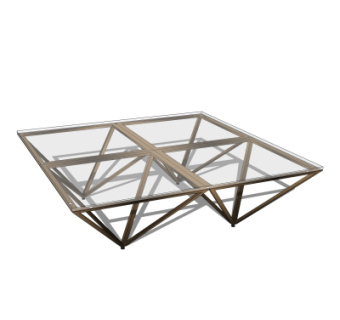 工业风铁艺茶几su模型