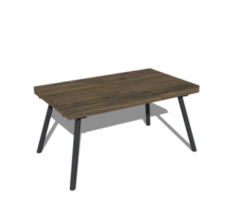 工业风书桌su模型