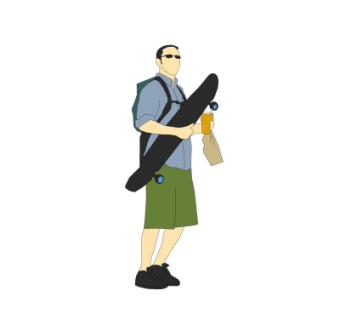 现代人物su模型