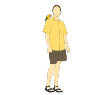 现代人物su模型