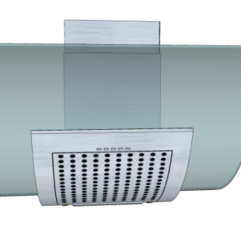 现代抽油烟机su模型