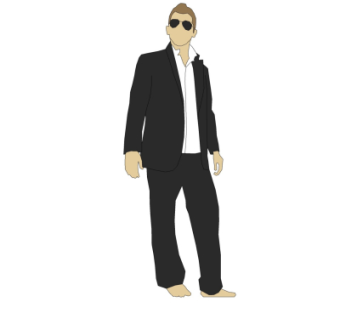 现代人物su模型