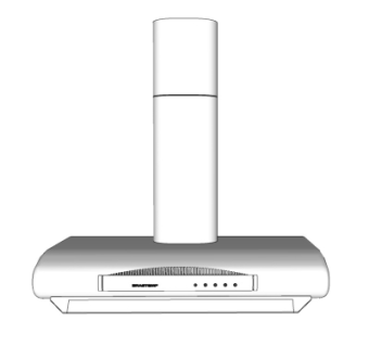 现代抽油烟机su模型