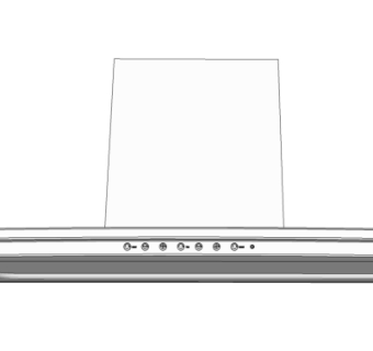 现代抽油烟机su模型