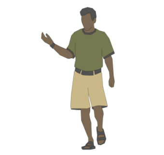 现代人物su模型