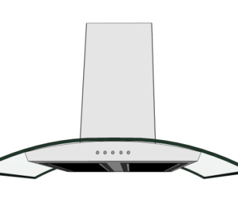 现代抽油烟机su模型
