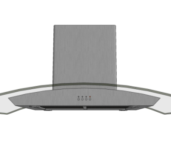 现代抽油烟机su模型