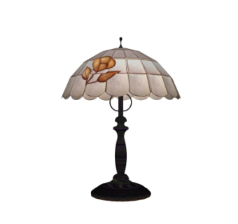 欧式复古台灯su模型