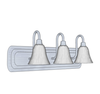 现代金属壁灯su模型