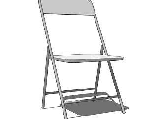 现代<em>折叠</em>单椅su模型