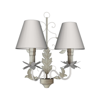 欧式金属壁灯su模型