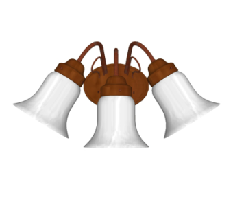 工业风金属壁灯su模型