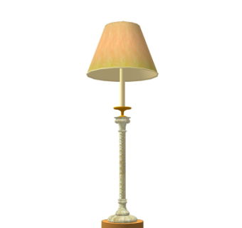 欧式台灯su模型