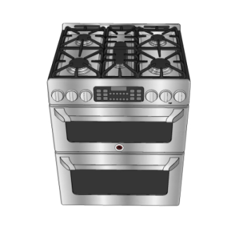 现代集成灶su模型