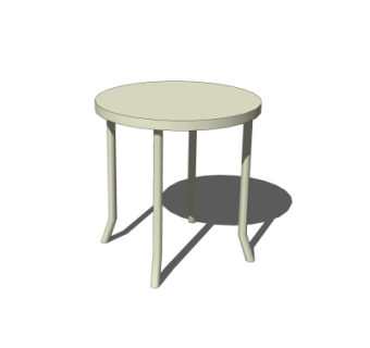 现代实木凳子su模型