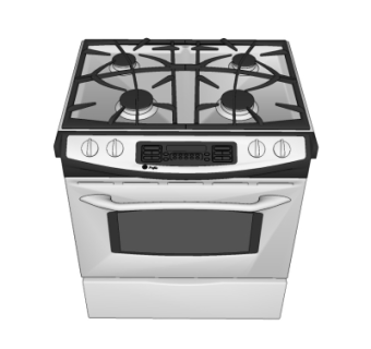 现代集成灶su模型