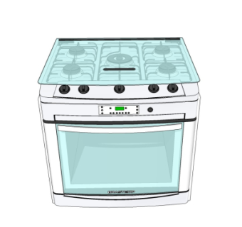 现代集成灶su模型