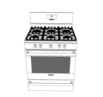 现代集成灶su模型