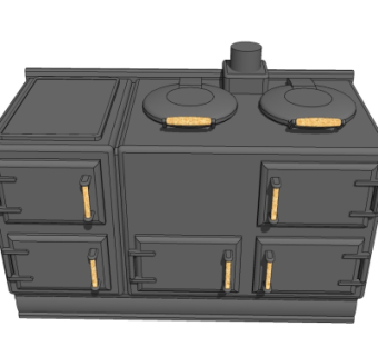 现代煤气炉su模型