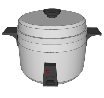 现代电饭煲su模型