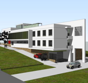 现代建筑外观su模型