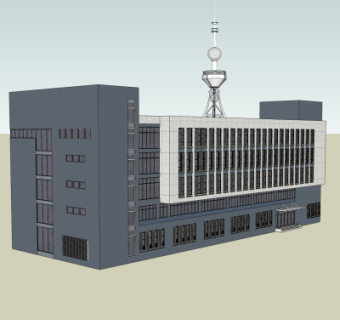 现代建筑外观su模型