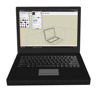 现代笔记本电脑su模型