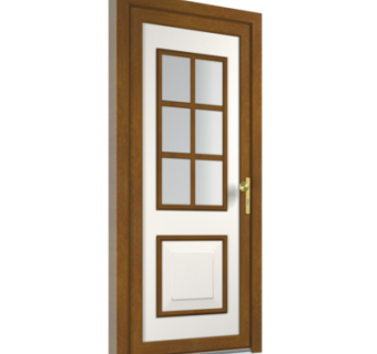 现代平开门组件su模型