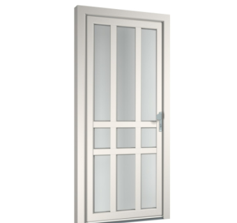 现代平开门组件su模型