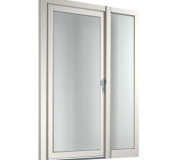 现代子母门组件su模型