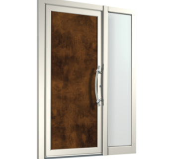 现代子母门组件su模型