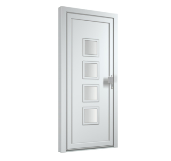 现代平开门组件su模型